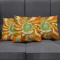 Hawaiian Piko Lani Cultivate I Ka Piko Aloha Pillow Cover Retro Psychedelic Taro Leaf - Hibiscus Flowers TS04 - Polynesian Pride