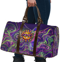 Waimanalo Hawaii Sun Rabbit Travel Bag Psychedelic Trippy Neon Swirl Graphic