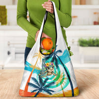 Hawaii Waimanalo Sea Turtle Grocery Bag Cute Tropical Beach Aloha Spirit Cartoon TS04 - Polynesian Pride