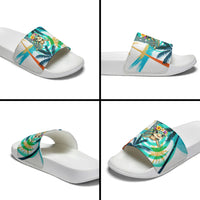 Hawaii Waimanalo Sea Turtle Slide Sandals Cute Tropical Beach Aloha Spirit Cartoon TS04 - Polynesian Pride