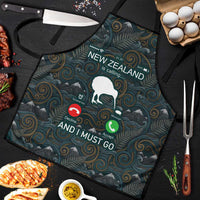 New Zealand is Calling and I Must Go Apron Kiwi Bird Silhouette TS04 Multicolor - Polynesian Pride
