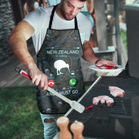 New Zealand is Calling and I Must Go Apron Kiwi Bird Silhouette TS04 - Polynesian Pride