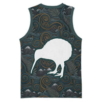 New Zealand is Calling and I Must Go Basketball Jersey Kiwi Bird Silhouette TS04 - Polynesian Pride