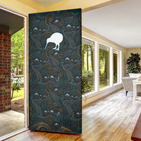 New Zealand is Calling and I Must Go Door Cover Kiwi Bird Silhouette