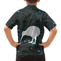 New Zealand is Calling and I Must Go Family Matching Tank Maxi Dress and Hawaiian Shirt Kiwi Bird Silhouette