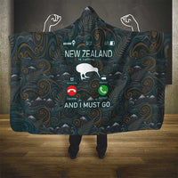 New Zealand is Calling and I Must Go Hooded Blanket Kiwi Bird Silhouette TS04 - Polynesian Pride