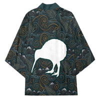 New Zealand is Calling and I Must Go Kimono Kiwi Bird Silhouette