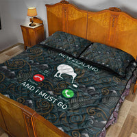 New Zealand is Calling and I Must Go Quilt Bed Set Kiwi Bird Silhouette TS04 - Polynesian Pride