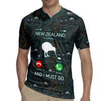 New Zealand is Calling and I Must Go Rugby Jersey Kiwi Bird Silhouette TS04 - Polynesian Pride