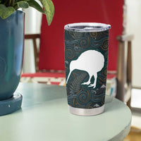 New Zealand is Calling and I Must Go Tumbler Cup Kiwi Bird Silhouette TS04 - Polynesian Pride