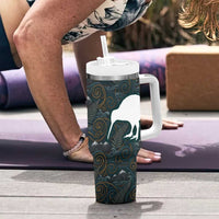 New Zealand is Calling and I Must Go Tumbler With Handle Kiwi Bird Silhouette TS04 - Polynesian Pride