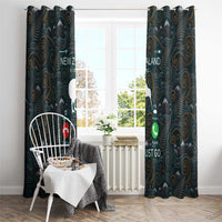 New Zealand is Calling and I Must Go Window Curtain Kiwi Bird Silhouette TS04 - Polynesian Pride