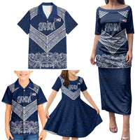 American Samoa Eagle Family Matching Puletasi and Hawaiian Shirt Sea Turtle Traditional Polynesian Tribal Tattoo TS04 - Polynesian Pride