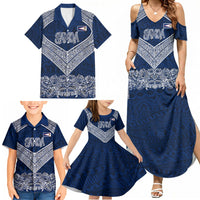 American Samoa Eagle Family Matching Summer Maxi Dress and Hawaiian Shirt Sea Turtle Traditional Polynesian Tribal Tattoo TS04 - Polynesian Pride