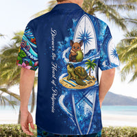 American Samoa Pago Pago Hawaiian Shirt Sea Turtle And Fruit Bat - Tropical Hibiscus Flowers Polynesian TS04 - Polynesian Pride