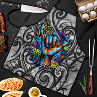 Chur Bro Shaka Sign Apron New Zealand Koru Colorful Graffiti Splash TS04 Multicolor - Polynesian Pride