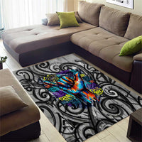 Chur Bro Shaka Sign Area Rug New Zealand Koru Colorful Graffiti Splash TS04 - Polynesian Pride