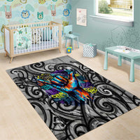 Chur Bro Shaka Sign Area Rug New Zealand Koru Colorful Graffiti Splash TS04 - Polynesian Pride