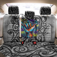 Chur Bro Shaka Sign Back Car Seat Cover New Zealand Koru Colorful Graffiti Splash TS04 - Polynesian Pride