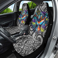 Chur Bro Shaka Sign Car Seat Cover New Zealand Koru Colorful Graffiti Splash TS04 - Polynesian Pride