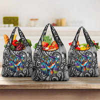 Chur Bro Shaka Sign Grocery Bag New Zealand Koru Colorful Graffiti Splash TS04 3-pack One Size Multicolor - Polynesian Pride