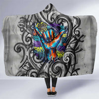 Chur Bro Shaka Sign Hooded Blanket New Zealand Koru Colorful Graffiti Splash TS04 One Size Multicolor - Polynesian Pride
