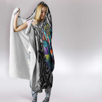 Chur Bro Shaka Sign Hooded Blanket New Zealand Koru Colorful Graffiti Splash TS04 - Polynesian Pride