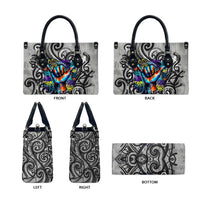 Chur Bro Shaka Sign Leather Bag New Zealand Koru Colorful Graffiti Splash TS04 - Polynesian Pride