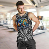 Chur Bro Shaka Sign Men Tank Top New Zealand Koru Colorful Graffiti Splash TS04 Multicolor - Polynesian Pride