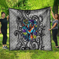 Chur Bro Shaka Sign Quilt New Zealand Koru Colorful Graffiti Splash TS04 - Polynesian Pride