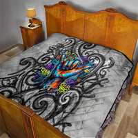 Chur Bro Shaka Sign Quilt New Zealand Koru Colorful Graffiti Splash TS04 - Polynesian Pride