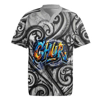Chur Bro Shaka Sign Rugby Jersey New Zealand Koru Colorful Graffiti Splash TS04 Multicolor - Polynesian Pride
