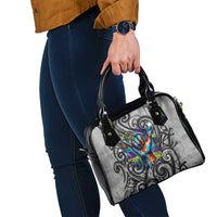 Chur Bro Shaka Sign Shoulder Handbag New Zealand Koru Colorful Graffiti Splash TS04 - Polynesian Pride