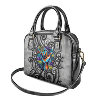 Chur Bro Shaka Sign Shoulder Handbag New Zealand Koru Colorful Graffiti Splash TS04 - Polynesian Pride