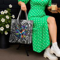 Chur Bro Shaka Sign Tote Bag New Zealand Koru Colorful Graffiti Splash TS04 - Polynesian Pride