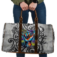Chur Bro Shaka Sign Travel Bag New Zealand Koru Colorful Graffiti Splash