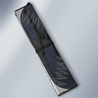 New Zealand She’ll Be Right Auto Sun Shade NZ Slang No. 8 Wire Map Pattern TS04 - Polynesian Pride