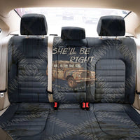 New Zealand She’ll Be Right Back Car Seat Cover NZ Slang No. 8 Wire Map Pattern TS04 - Polynesian Pride