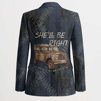 New Zealand She’ll Be Right Blazer NZ Slang No. 8 Wire Map Pattern TS04 - Polynesian Pride