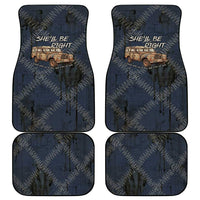 New Zealand She’ll Be Right Car Mats NZ Slang No. 8 Wire Map Pattern TS04 - Polynesian Pride