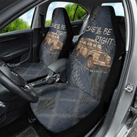 New Zealand She’ll Be Right Car Seat Cover NZ Slang No. 8 Wire Map Pattern TS04 - Polynesian Pride
