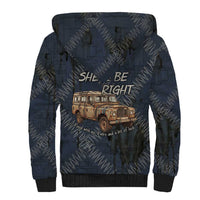 New Zealand She’ll Be Right Sherpa Hoodie NZ Slang No. 8 Wire Map Pattern TS04 - Polynesian Pride