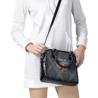 New Zealand She’ll Be Right Shoulder Handbag NZ Slang No. 8 Wire Map Pattern TS04 - Polynesian Pride