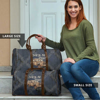 New Zealand She’ll Be Right Travel Bag NZ Slang No. 8 Wire Map Pattern TS04 - Polynesian Pride