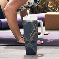 New Zealand She’ll Be Right Tumbler With Handle NZ Slang No. 8 Wire Map Pattern TS04 - Polynesian Pride