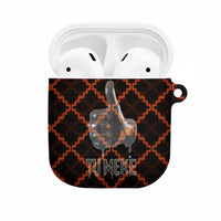 Tu Meke Maori New Zealand Slang AirPods Case with Glow Neon Step Style TS04 Black Orange - Polynesian Pride