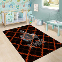 Tu Meke Maori New Zealand Slang Area Rug with Glow Neon Step Style TS04 - Polynesian Pride