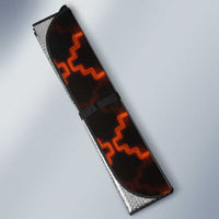 Tu Meke Maori New Zealand Slang Auto Sun Shade with Glow Neon Step Style TS04 - Polynesian Pride