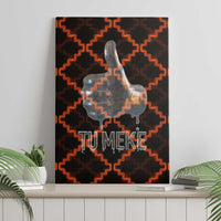 Tu Meke Maori New Zealand Slang Canvas Wall Art with Glow Neon Step Style TS04 - Polynesian Pride
