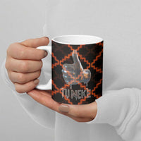 Tu Meke Maori New Zealand Slang Ceramic Mug with Glow Neon Step Style TS04 - Polynesian Pride